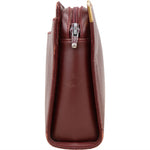 Cartier Bordeaux Leather Clutch - vintageandkickz