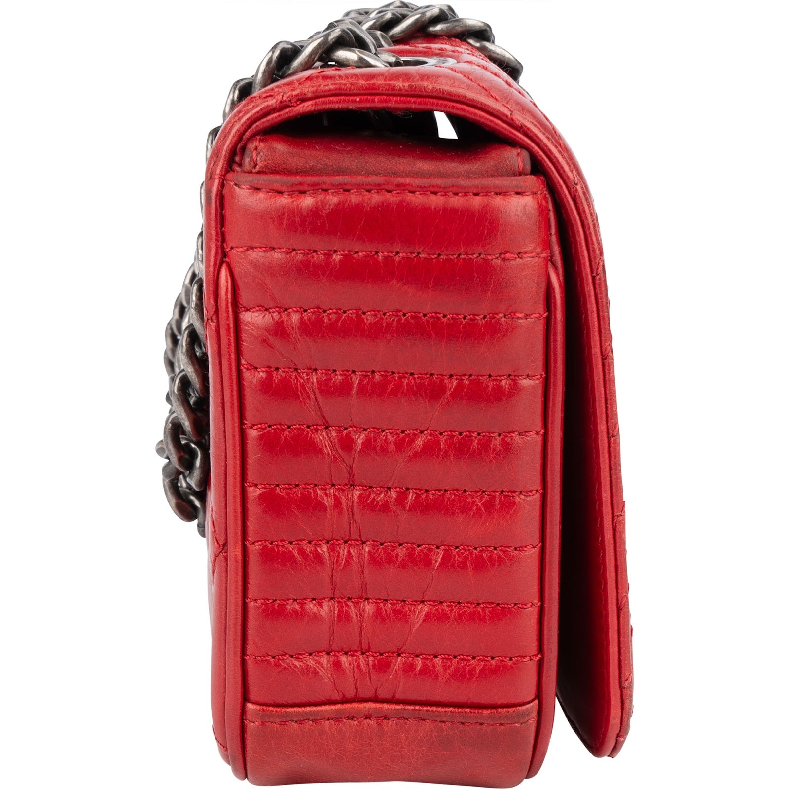 [🔄️B15 / F14] Chanel Quilted Calfskin Medium Boy Crossbody Bag - vintageandkickz
