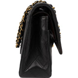 Chanel Quilted Lambskin 24K Gold Medium Double Flap Shoulder Bag