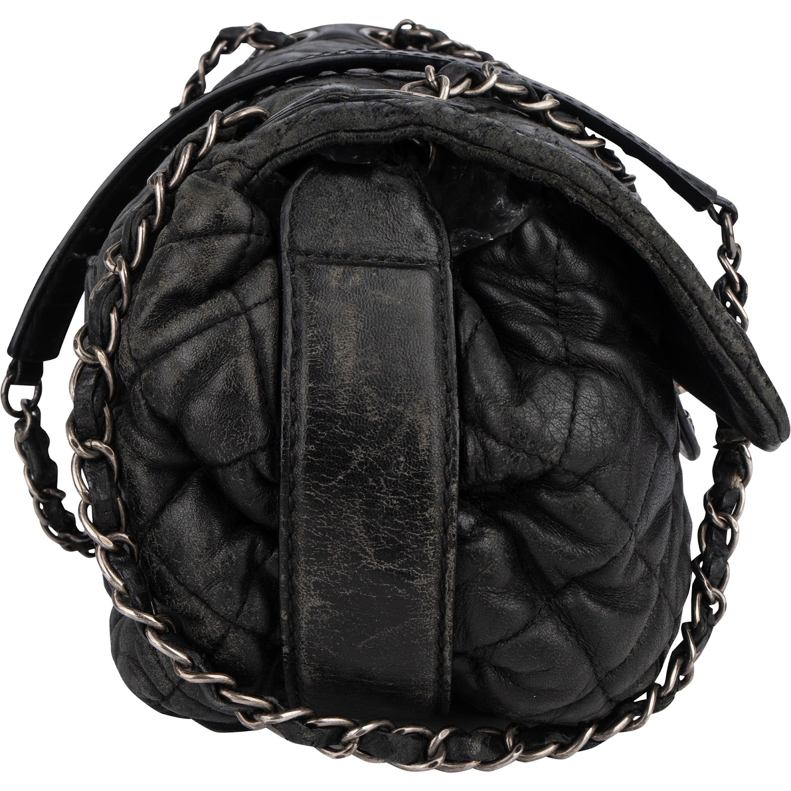 Chanel Quilted Lambskin Single Flap Crossbody Bag - vintageandkickz