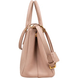 Prada Pink Saffiano Leather Galleria Handbag