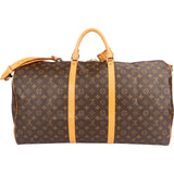 Louis Vuitton Monogram Canvas Keepall 60 Bandoulière Travel Bag