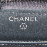 Chanel Quilted Caviar Leather Zip Around Wallet