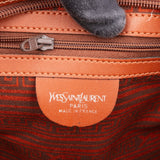 Yves Saint Laurent Canvas Greek Key Briefcase Handbag