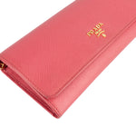 Prada Pink Saffiano Leather Wallet On Chain Crossbody Bag - vintageandkickz