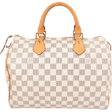 Louis Vuitton Monogram Damier Azur Speedy 30 Handbag