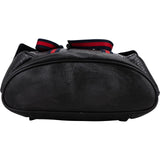 Gucci Crocodile-Embossed Leather Web Stripe Backpack
