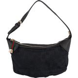 Gucci Black Monogram GG Canvas Pochette Handbag
