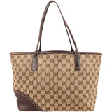 Gucci Monogram GG Canvas Interlocking Tote Shoulder Bag