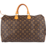 Louis Vuitton Monogram Canvas Speedy 40 Handbag - vintageandkickz