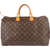 Louis Vuitton Monogram Canvas Speedy 40 Handbag - vintageandkickz