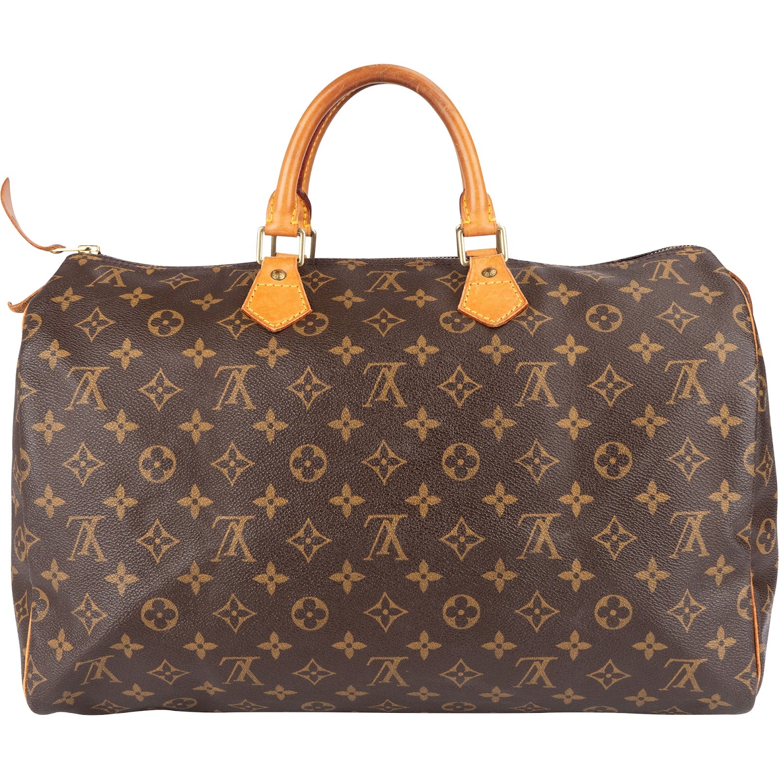 Louis Vuitton Monogram Canvas Speedy 40 Handbag - vintageandkickz