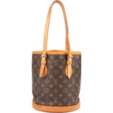 Louis Vuitton Monogram Canvas Bucket PM Shoulder Bag