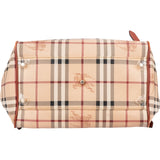 Burberry Nova-Check Monogram Haymarket Hobo Shoulder Bag