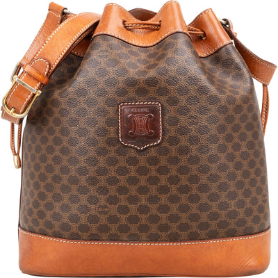 [🔄️B22 / F30] Celine Macadam Canvas Bucket Shoulder Bag - vintageandkickz
