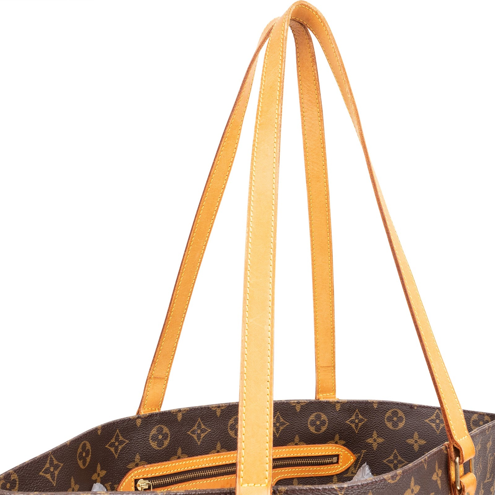 [🔄️B17 / F71] Louis Vuitton Monogram Canvas Sac Shopping Shoulder Bag xx eine Niete kleben - vintageandkickz
