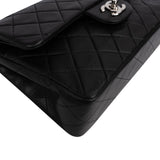 Chanel Quilted Lambskin Palladium Small Double Flap Shoulder Bag