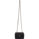 Chanel Quilted Caviar Leather Vanity Case Crossbody Bag