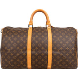 Louis Vuitton Monogram Canvas Keepall 50 Bandoulière Travel Bag