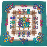 Hermès Les Rubans du Cheval Silk Carre 90 Scarf Tuch
