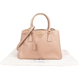 Prada Pink Saffiano Leather Galleria Handbag