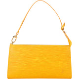 Louis Vuitton Yellow Epi Leather Pochette Accessoires Handbag