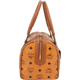 MCM Monogram Visetos Boston Pocket Handbag