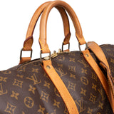 Louis Vuitton Monogram Canvas Keepall 50 Bandoulière Travel Bag