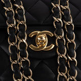 Chanel Quilted Lambskin Medium Double Flap Shoulder Bag