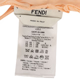 Fendi Pink Ruffled FF Emblem Bikini Top Swimwear (DE36 / S)