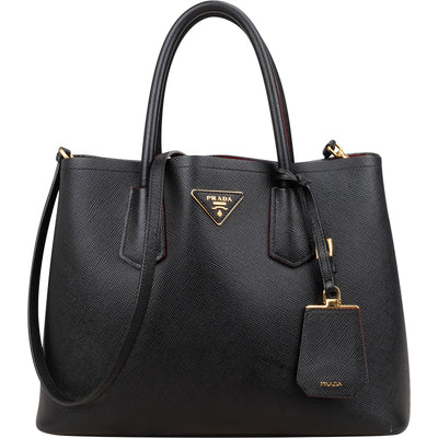 Prada Saffiano Leather Double Handbag