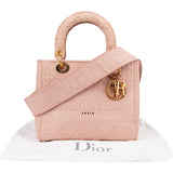 Christian Dior Pink Cotton Lady D-Lite Handbag