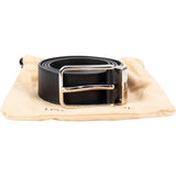 Louis Vuitton Classic Black Leather Ceinture Carre Belt (90 / 36)
