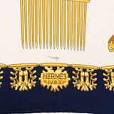 Hermès Les Cavaliers d'Or Silk 90 Scarf Tuch