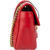 Gucci Chevron Matelassé Leather GG Marmont Medium Shoulder Crossbody Bag