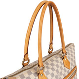 Louis Vuitton Monogram Damier Azur Canvas Saleya GM Tote Shoulder Bag