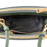 Prada Saffiano Leather Golden Floral Pelletteria Galleria Mini Handbag
