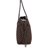 Louis Vuitton Mini Lin Monogram Neverfull MM Shoulder Bag