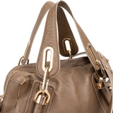 Chloé Brown Leather Paraty Shoulder Handbag