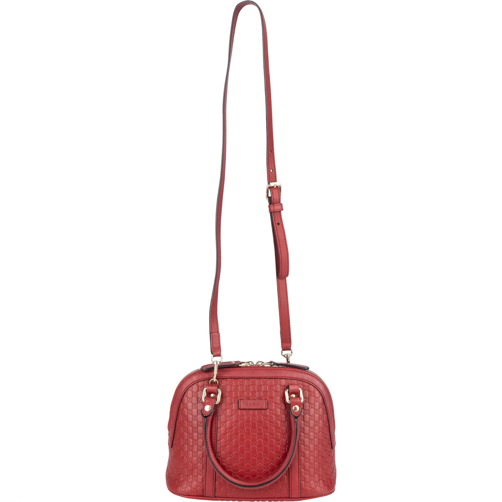 Gucci Microguccissima Leather Small Dome Satchel Handbag - vintageandkickz