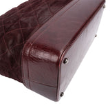 Chanel Burgundy Quilted Iridescent Calfskin Gabrielle Shoulder Bag