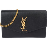 Saint Laurent Grain De Poudre Uptown Wallet On Chain Crossbody Bag