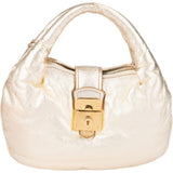 Miu Miu Soft Golden Vitello Shine Leather Small Coffer  Handbag