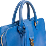 Saint Laurent Blue Leather Cabas Handbag