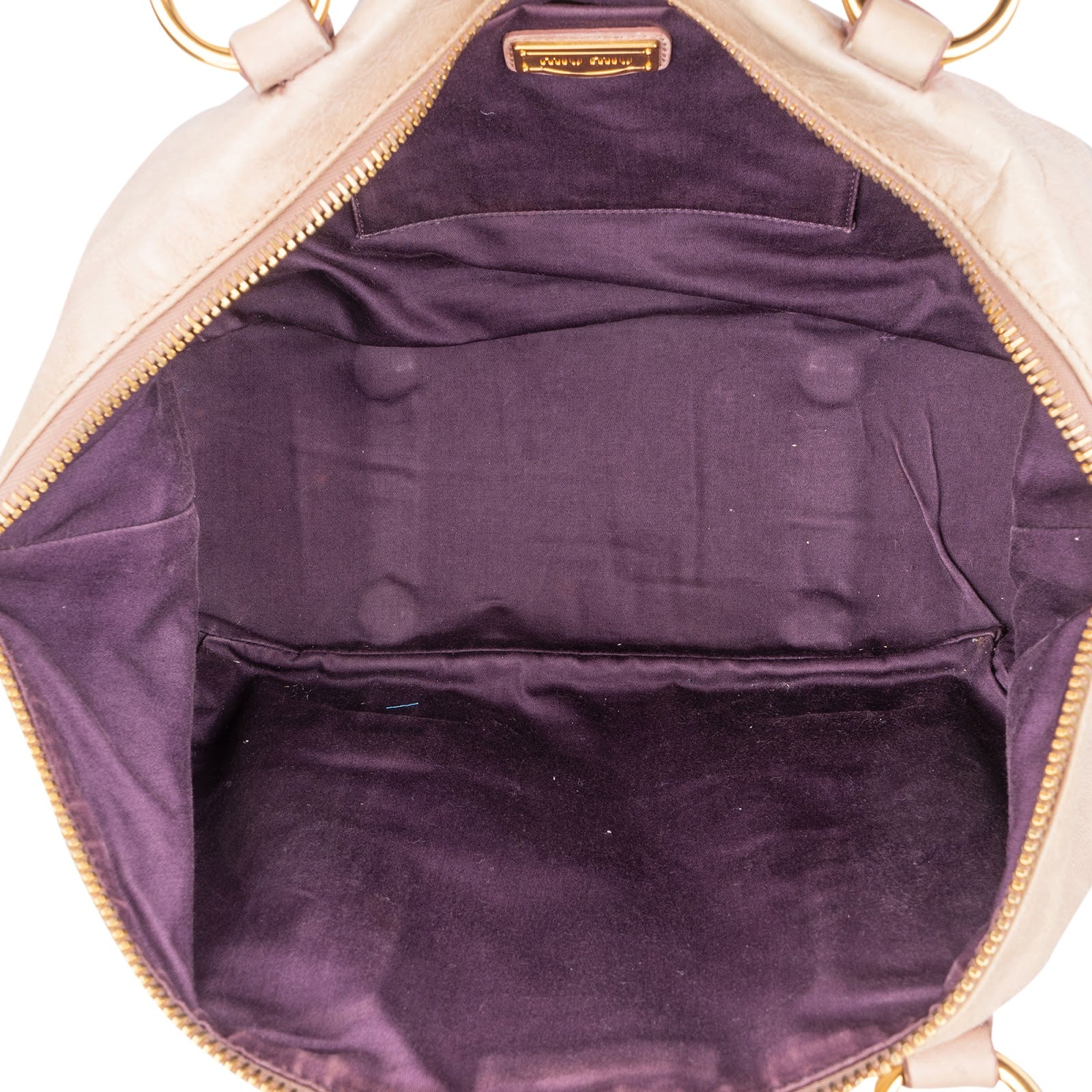 Miu Miu Vitello Lux Satchel City Handbag - vintageandkickz