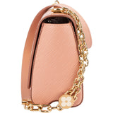 Louis Vuitton Rose Epi Leather Twist Flower Chain Crossbody Bag