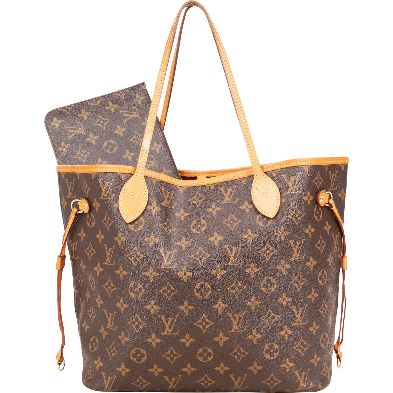 Louis Vuitton Monogram Canvas Neverfull MM Shoulder Bag - vintageandkickz