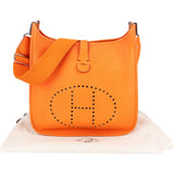 Hermès Orange Togo Leather Evelyne III 33 Crossbody Bag