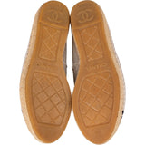 Chanel Multicolor Leather Canvas CC Espadrilles Shoes (36)