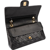 Chanel Quilted Lambskin 24K Gold Medium Double Flap Shoulder Bag